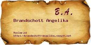 Brandschott Angelika névjegykártya